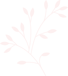 Rama de planta con hojas verdes y detalles en color rosa sobre fondo blanco, ideal para decoración y diseño gráfico.